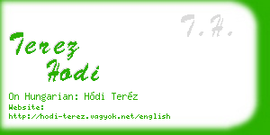 terez hodi business card