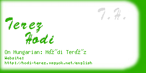 terez hodi business card